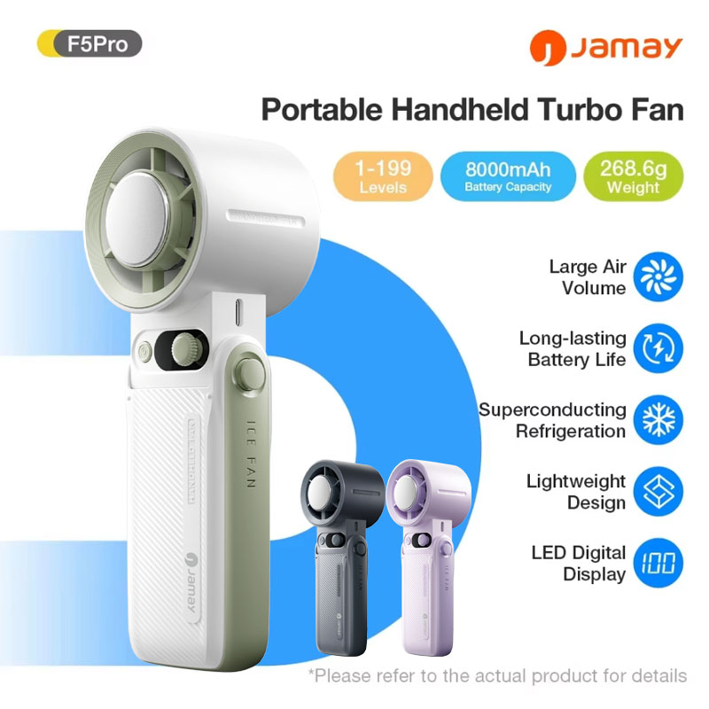 Outdoor Power Fan - Ventilatore Portatile a Mano con Vento