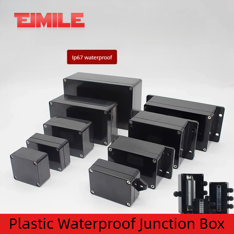 Outdoor Power Junction Box - Scatola di Giunzione Impermeabile Nera Tipo