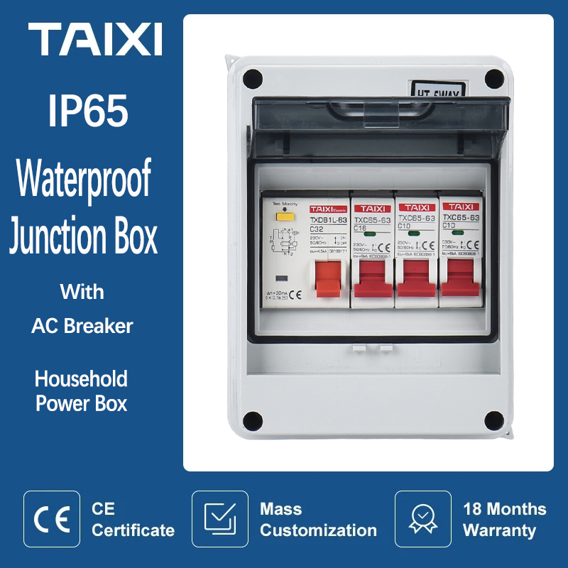 Outdoor Power Junction Box - Scatola di distribuzione elettrica impermeabile MCB