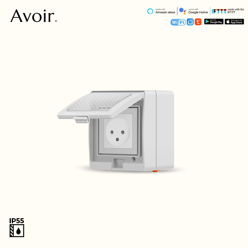 Outdoor Power Outlet With Remote Control - Av80-israele Tuya Smart Socket Wifi controllo
