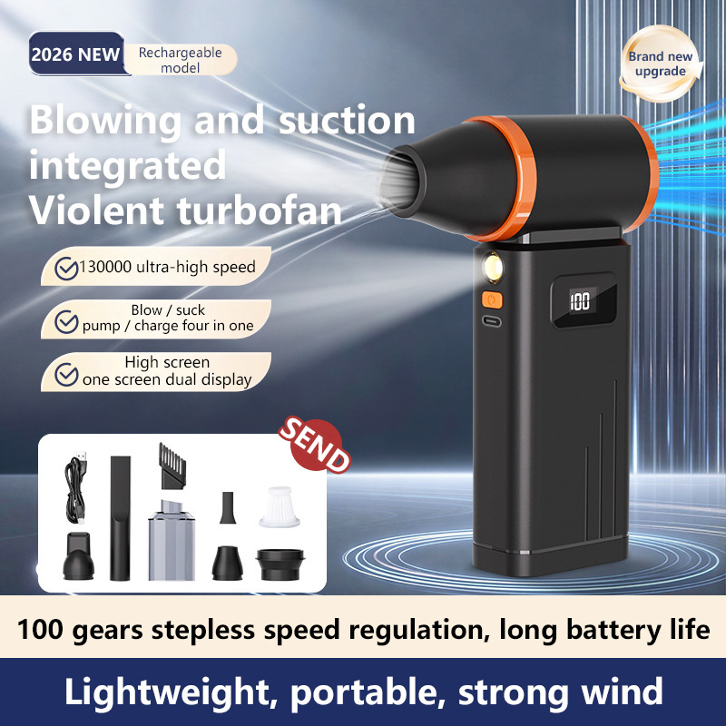 Outdoor Power Brush - Aspirapolvere Portatile 2-in-1 con Funzione di