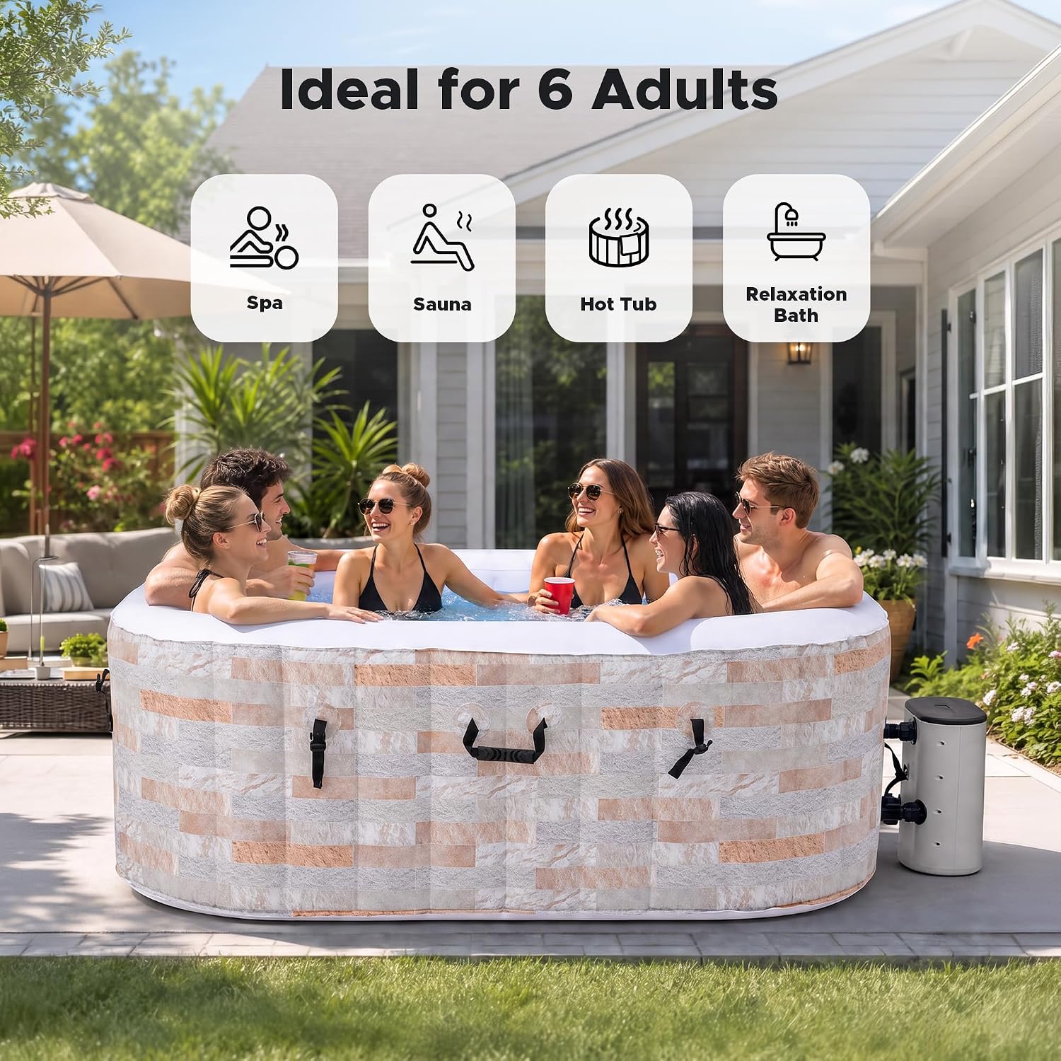 Vasca Idromassaggio Gonfiabile - Outdoor Power For Hot Tub recensione e prezzo