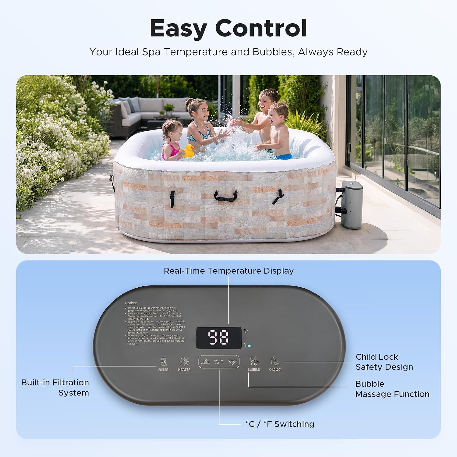 Vasca Idromassaggio Gonfiabile - Outdoor Power For Hot Tub recensione e prezzo