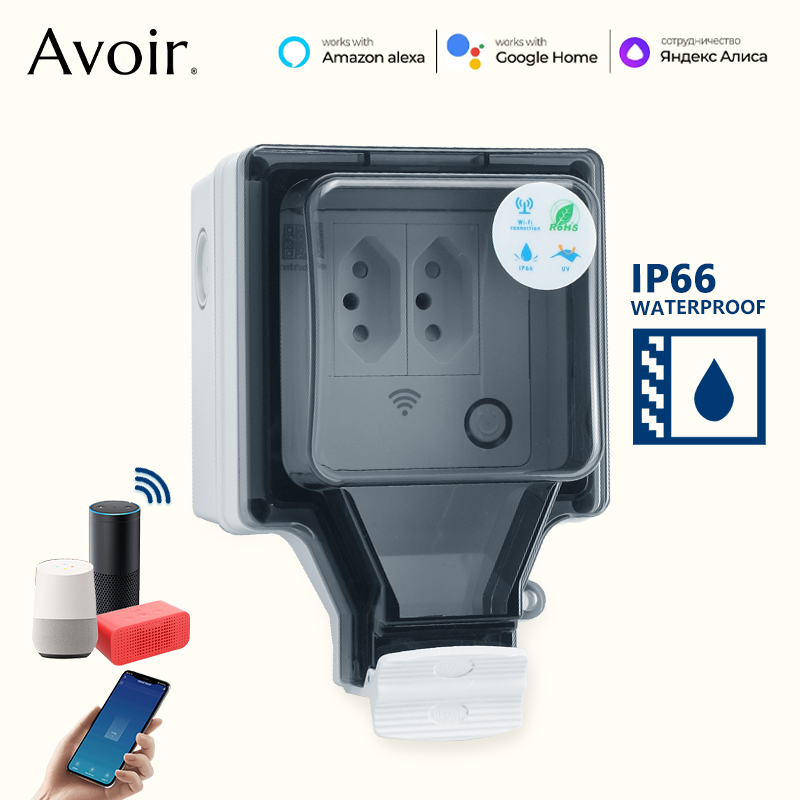 Avoir Tuya Wifi Smart Socket I - Outdoor Power Outlet With Remote Control recensione e prezzo