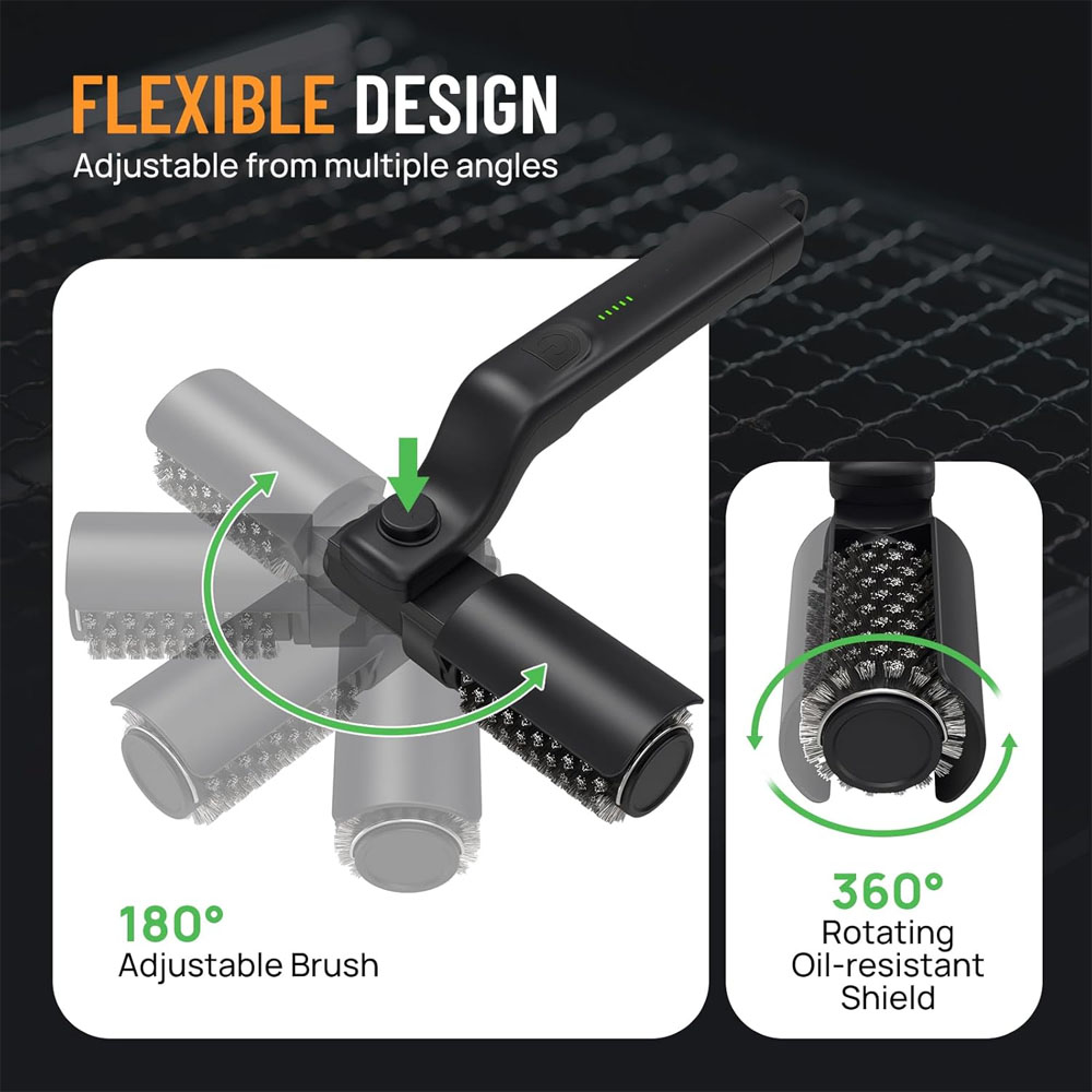 Spazzola per griglia elettrica - Outdoor Power Brush recensione e prezzo