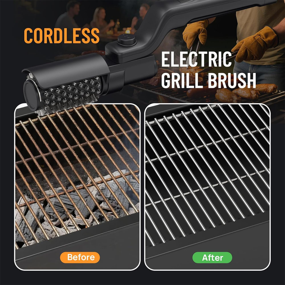 Spazzola per griglia elettrica - Outdoor Power Brush recensione e prezzo