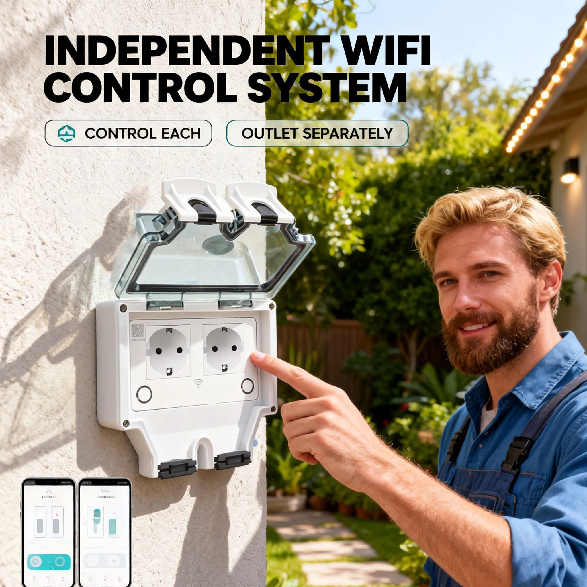 Tuya Presa elettrica a muro im - Outdoor Power Outlet With Remote Control recensione e prezzo